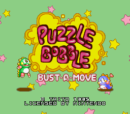 Puzzle Bobble - Bust-A-Move (Europe) Title Screen